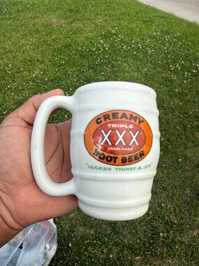 Creamy Triple XXX Root Beer Ceramic Mug - White
